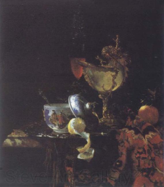Willem Kalf Style life with Nautilus goblet Spain oil painting art